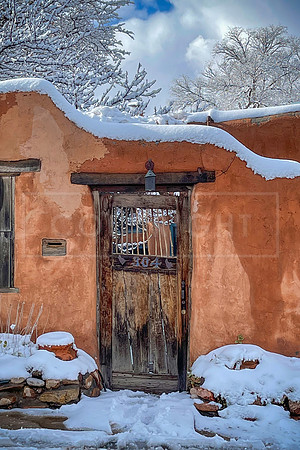 December in Northern New Mexico 5 x 7 greeting card