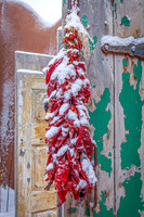 Snowy Ristra 5 x 7 greeting card