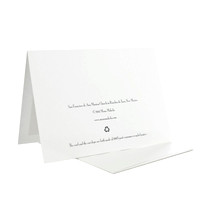 5 x 7 greeting card back. I have changed the font since this photo was taken.