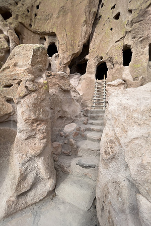 Bandelier Cliff dwellings 5 x 7 greeting card