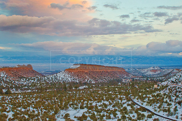 View from Anderson Overlook in Los Alamos 5 x 7 greeting card
