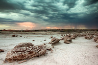 Monsoon Lightning, Alien Eggs, Bisti 5x7 greeting card
