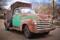 An old truck in Arroyo Seco, New Mexico 5 x 7 greeting card