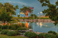 Ashley Pond in Los Alamos 5 x 7 greeting card