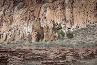 Cliff dwellings in Frijoles Canyon 5x7 greeting card