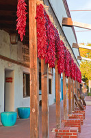 Fresh ristras hanging in Old Town Albuquerque 5x7 greeting card