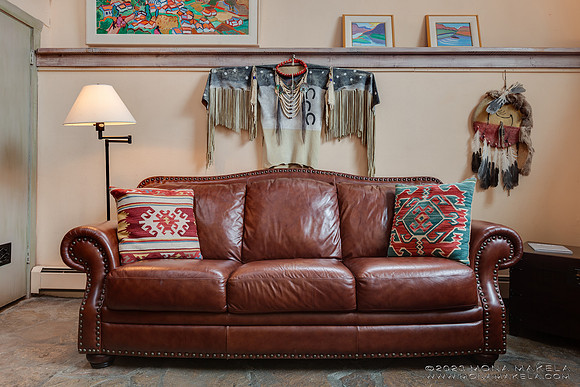 Inger Jirby's vacation rental in Taos, New Mexico. Photography by Mona Makela.