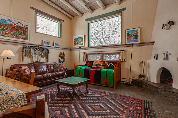 Inger Jirby's vacation rental in Taos, New Mexico. Photography by Mona Makela.