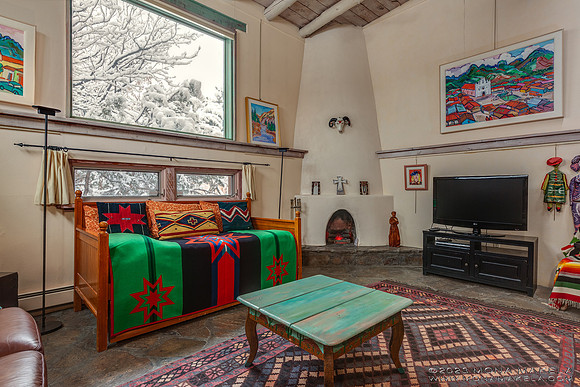 Inger Jirby's vacation rental in Taos, New Mexico. Photography by Mona Makela.