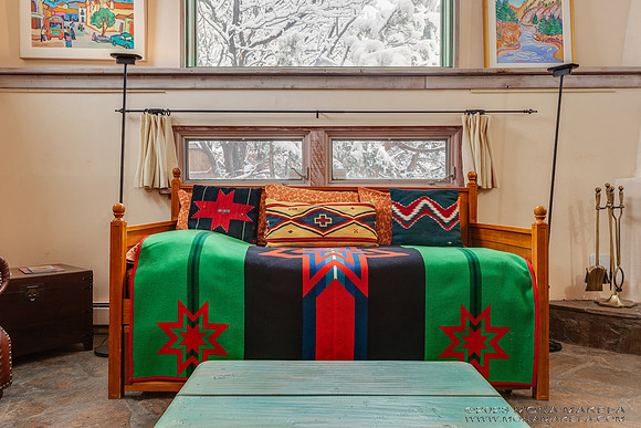 Inger Jirby's vacation rental in Taos, New Mexico. Photography by Mona Makela.