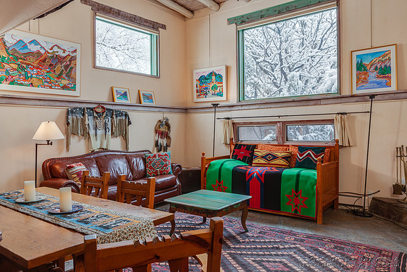Inger Jirby's vacation rental in Taos, New Mexico. Photography by Mona Makela.
