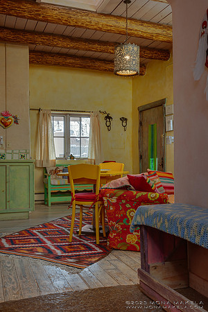 Inger Jirby's vacation rental in Taos, New Mexico. Photography by Mona Makela.