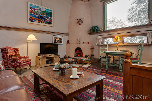 Inger Jirby's vacation rental in Taos, New Mexico. Photography by Mona Makela.