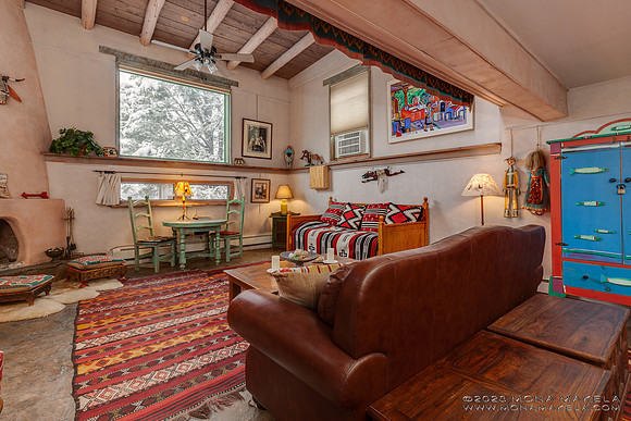 Inger Jirby's vacation rental in Taos, New Mexico. Photography by Mona Makela.