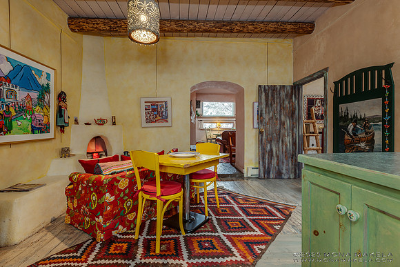 Inger Jirby's vacation rental in Taos, New Mexico. Photography by Mona Makela.
