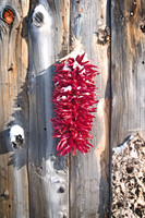 Chili Ristra with snow